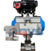 Van bướm vi sinh nối clamp điều khiển khí nén