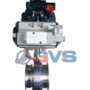 Van bướm vi sinh nối clamp điều khiển khí nén