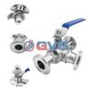 Van bi vi sinh 3 ngã nối clamp
